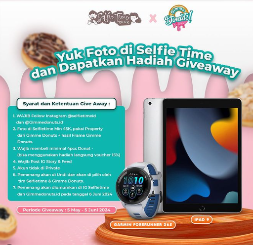 Foto di Selfie Time, Dapat Hadiah Giveaway Ipad
